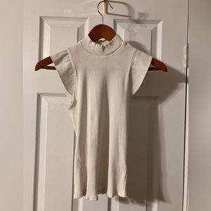 FRANCESCA’s Mi Ami stretchy white top, size XL